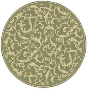 Safavieh Cy2653 Power Loomed 85.4% Polypropylene/10.4% Polyester/4.2% Latex Outdoor Rug CY2653-1E06-5R