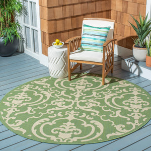 Safavieh Cy2663 Power Loomed 85.4% Polypropylene/10.4% Polyester/4.2% Latex Outdoor Rug CY2663-1E06-4