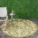 Safavieh Cy2663 Power Loomed 85.4% Polypropylene/10.4% Polyester/4.2% Latex Outdoor Rug CY2663-1E06-4