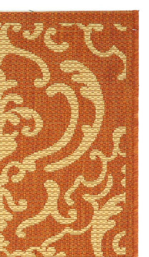 Safavieh Cy2663 Power Loomed 85.4% Polypropylene/10.4% Polyester/4.2% Latex Outdoor Rug CY2663-3202-210