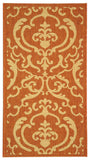 Safavieh Cy2663 Power Loomed 85.4% Polypropylene/10.4% Polyester/4.2% Latex Outdoor Rug CY2663-3202-210