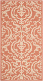 Safavieh Cy2663 Power Loomed 85.4% Polypropylene/10.4% Polyester/4.2% Latex Outdoor Rug CY2663-3202-3