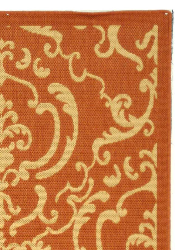 Safavieh Cy2663 Power Loomed 85.4% Polypropylene/10.4% Polyester/4.2% Latex Outdoor Rug CY2663-3202-4