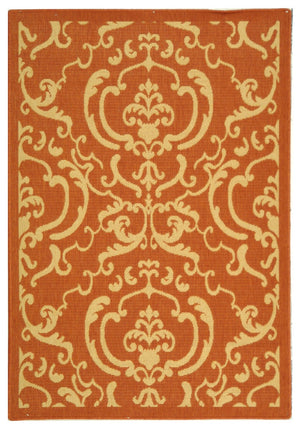 Safavieh Cy2663 Power Loomed 85.4% Polypropylene/10.4% Polyester/4.2% Latex Outdoor Rug CY2663-3202-4