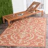 Safavieh Cy2663 Power Loomed 85.4% Polypropylene/10.4% Polyester/4.2% Latex Outdoor Rug CY2663-3202-210