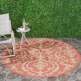 Safavieh Cy2663 Power Loomed 85.4% Polypropylene/10.4% Polyester/4.2% Latex Outdoor Rug CY2663-3202-210