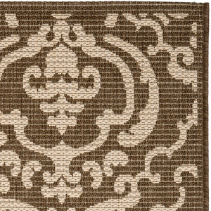 Safavieh Cy2663 Power Loomed 85.4% Polypropylene/10.4% Polyester/4.2% Latex Outdoor Rug CY2663-3409-4