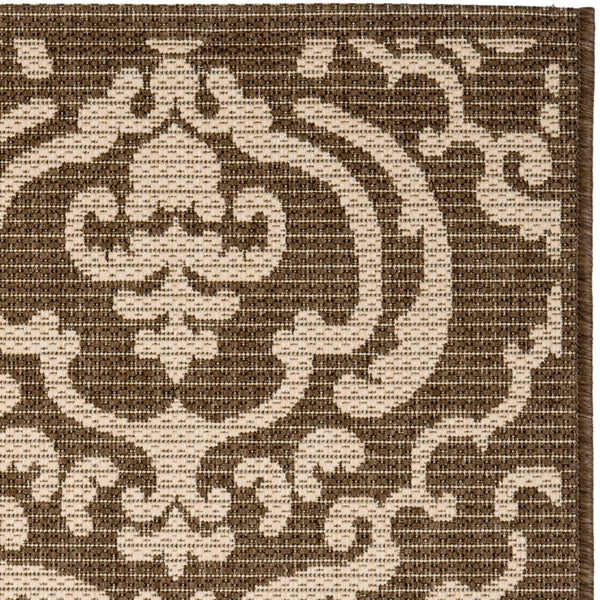 Safavieh Cy2663 Power Loomed 85.4% Polypropylene/10.4% Polyester/4.2% Latex Outdoor Rug CY2663-3409-4