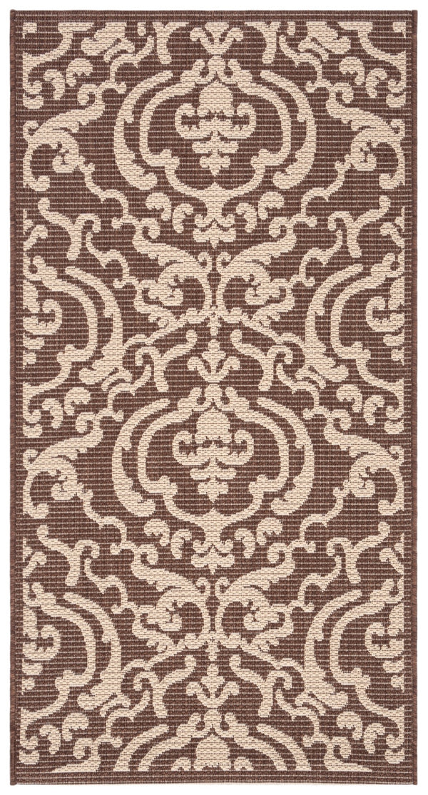 Safavieh Cy2663 Power Loomed 85.4% Polypropylene/10.4% Polyester/4.2% Latex Outdoor Rug CY2663-3409-4