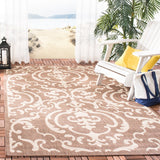 Safavieh Cy2663 Power Loomed 85.4% Polypropylene/10.4% Polyester/4.2% Latex Outdoor Rug CY2663-3409-4