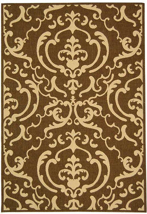 Safavieh Cy2663 Power Loomed 85.4% Polypropylene/10.4% Polyester/4.2% Latex Outdoor Rug CY2663-3409-4