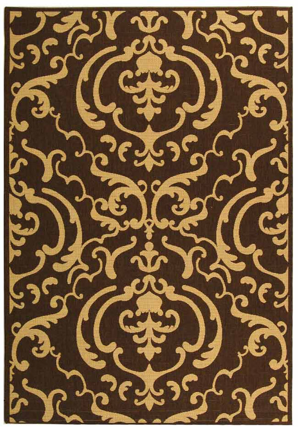 Safavieh Cy2663 Power Loomed 85.4% Polypropylene/10.4% Polyester/4.2% Latex Outdoor Rug CY2663-3409-4