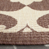 Safavieh Cy2663 Power Loomed 85.4% Polypropylene/10.4% Polyester/4.2% Latex Outdoor Rug CY2663-3409-4