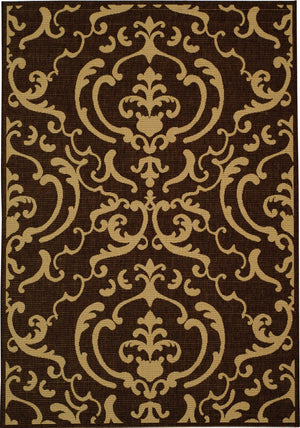 Safavieh Cy2663 Power Loomed 85.4% Polypropylene/10.4% Polyester/4.2% Latex Outdoor Rug CY2663-3409-4
