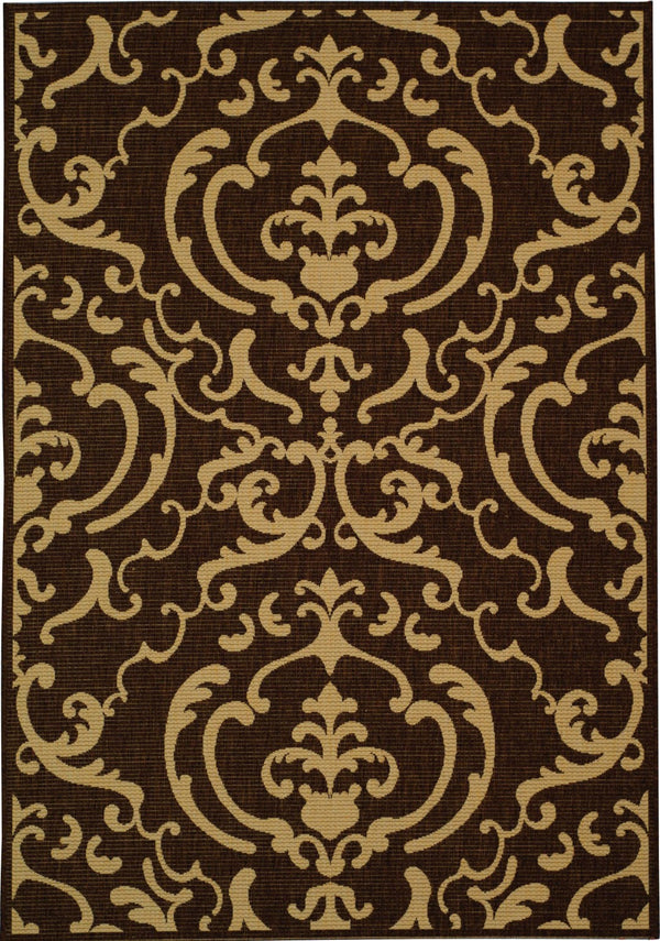Safavieh Cy2663 Power Loomed 85.4% Polypropylene/10.4% Polyester/4.2% Latex Outdoor Rug CY2663-3409-4