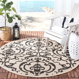 Safavieh Cy2663 Power Loomed 85.4% Polypropylene/10.4% Polyester/4.2% Latex Outdoor Rug CY2663-3901-5R