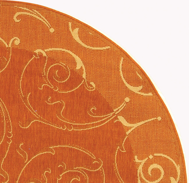 Safavieh Cy2665 Power Loomed 85.4% Polypropylene/10.4% Polyester/4.2% Latex Outdoor Rug CY2665-3202-4