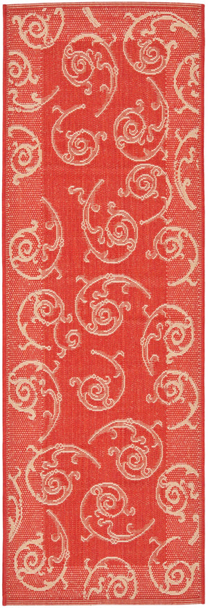 Safavieh Cy2665 Power Loomed 85.4% Polypropylene/10.4% Polyester/4.2% Latex Outdoor Rug CY2665-3707-4