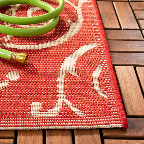 Safavieh Cy2665 Power Loomed 85.4% Polypropylene/10.4% Polyester/4.2% Latex Outdoor Rug CY2665-3707-4