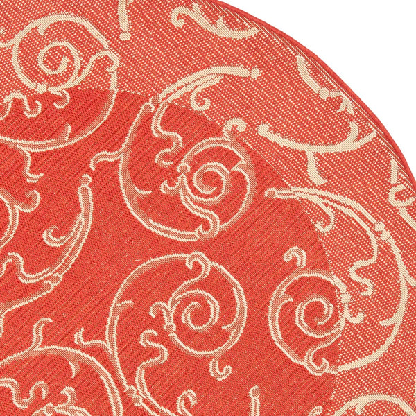 Safavieh Cy2665 Power Loomed 85.4% Polypropylene/10.4% Polyester/4.2% Latex Outdoor Rug CY2665-3707-5R