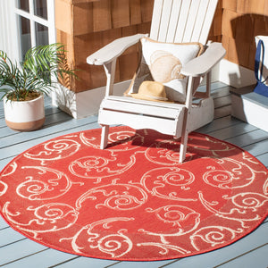 Safavieh Cy2665 Power Loomed 85.4% Polypropylene/10.4% Polyester/4.2% Latex Outdoor Rug CY2665-3707-5R