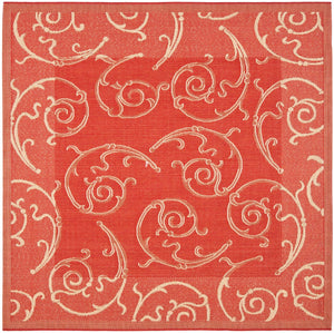 Safavieh Cy2665 Power Loomed 85.4% Polypropylene/10.4% Polyester/4.2% Latex Outdoor Rug CY2665-3707-4