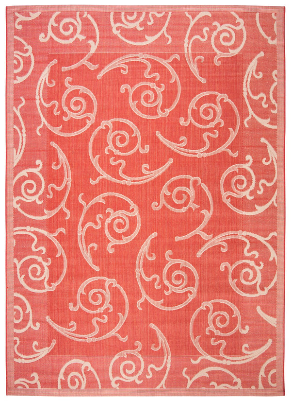 Safavieh Cy2665 Power Loomed 85.4% Polypropylene/10.4% Polyester/4.2% Latex Outdoor Rug CY2665-3707-4