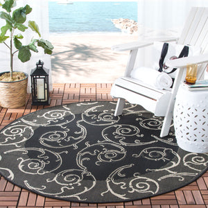 Safavieh Cy2665 Power Loomed 85.4% Polypropylene/10.4% Polyester/4.2% Latex Outdoor Rug CY2665-3908-5R