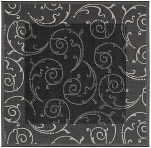 Safavieh Cy2665 Power Loomed 85.4% Polypropylene/10.4% Polyester/4.2% Latex Outdoor Rug CY2665-3908-4