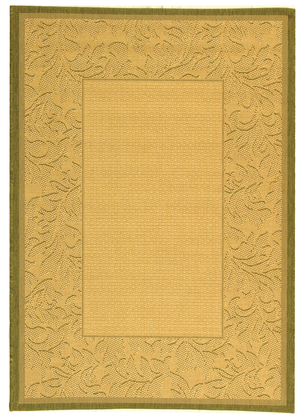 Safavieh Cy2666 Power Loomed 85.4% Polypropylene/10.4% Polyester/4.2% Latex Outdoor Rug CY2666-1E01-4