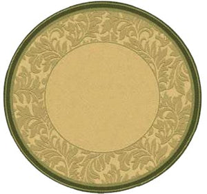 Safavieh Cy2666 Power Loomed 85.4% Polypropylene/10.4% Polyester/4.2% Latex Outdoor Rug CY2666-1E01-5R