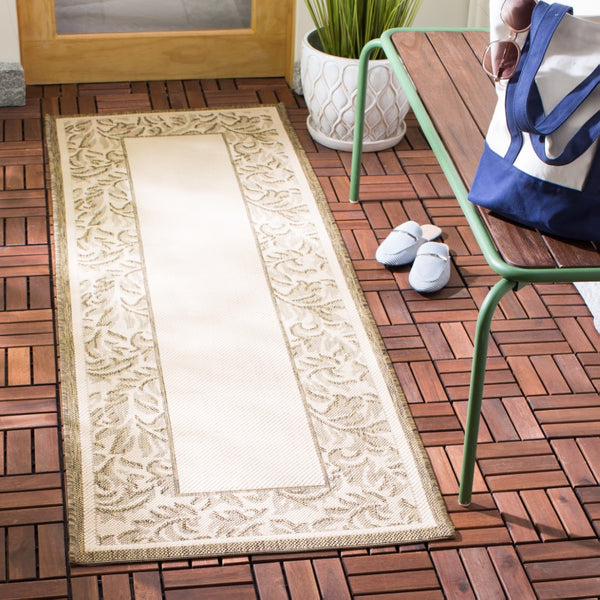 Safavieh Cy2666 Power Loomed 85.4% Polypropylene/10.4% Polyester/4.2% Latex Outdoor Rug CY2666-3001-4