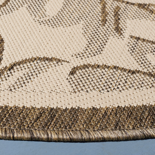 Safavieh Cy2666 Power Loomed 85.4% Polypropylene/10.4% Polyester/4.2% Latex Outdoor Rug CY2666-3001-5R