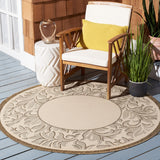 Safavieh Cy2666 Power Loomed 85.4% Polypropylene/10.4% Polyester/4.2% Latex Outdoor Rug CY2666-3001-5R