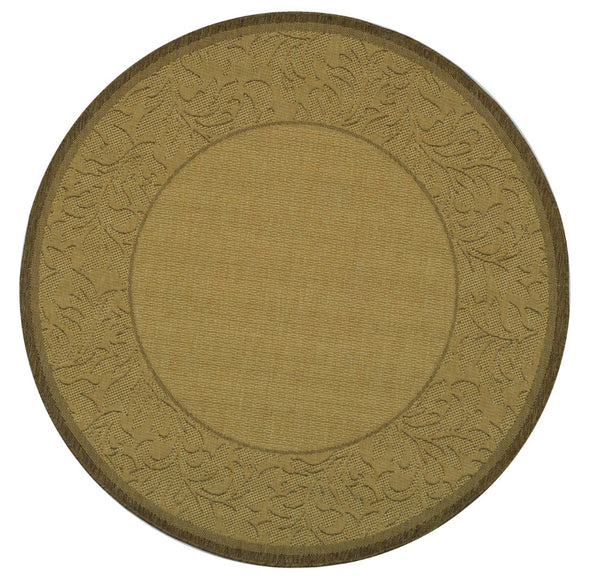 Safavieh Cy2666 Power Loomed 85.4% Polypropylene/10.4% Polyester/4.2% Latex Outdoor Rug CY2666-3001-5R