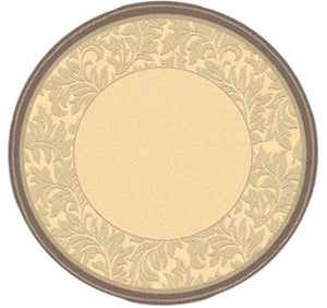 Safavieh Cy2666 Power Loomed 85.4% Polypropylene/10.4% Polyester/4.2% Latex Outdoor Rug CY2666-3001-5R