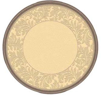 Safavieh Cy2666 Power Loomed 85.4% Polypropylene/10.4% Polyester/4.2% Latex Outdoor Rug CY2666-3001-5R