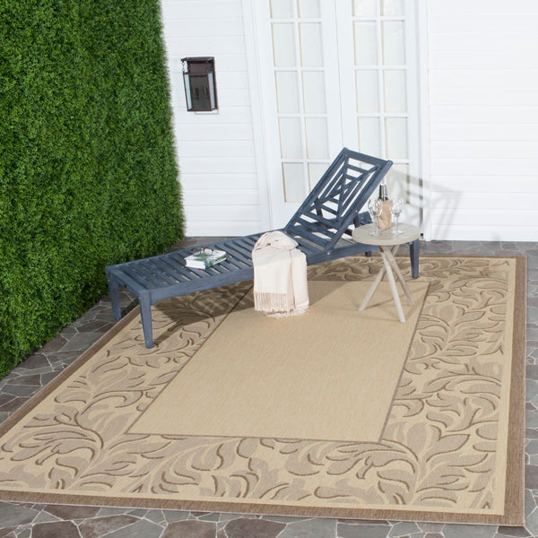 Safavieh Cy2666 Power Loomed 85.4% Polypropylene/10.4% Polyester/4.2% Latex Outdoor Rug CY2666-3001-4