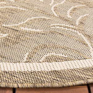 Safavieh Cy2666 Power Loomed 85.4% Polypropylene/10.4% Polyester/4.2% Latex Outdoor Rug CY2666-3009-5R