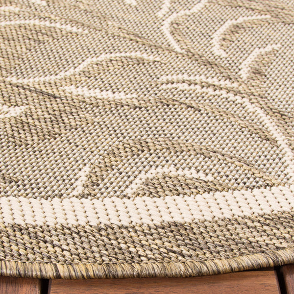 Safavieh Cy2666 Power Loomed 85.4% Polypropylene/10.4% Polyester/4.2% Latex Outdoor Rug CY2666-3009-5R