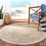 Safavieh Cy2666 Power Loomed 85.4% Polypropylene/10.4% Polyester/4.2% Latex Outdoor Rug CY2666-3009-5R