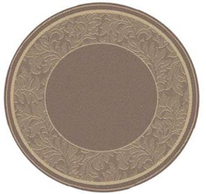 Safavieh Cy2666 Power Loomed 85.4% Polypropylene/10.4% Polyester/4.2% Latex Outdoor Rug CY2666-3009-5R