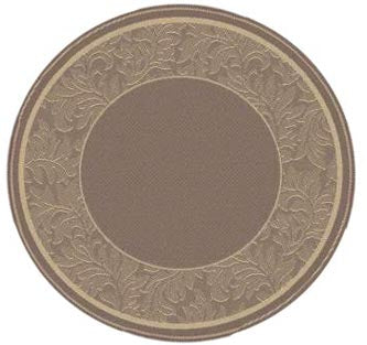 Safavieh Cy2666 Power Loomed 85.4% Polypropylene/10.4% Polyester/4.2% Latex Outdoor Rug CY2666-3009-5R