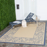 Safavieh Cy2666 Power Loomed 85.4% Polypropylene/10.4% Polyester/4.2% Latex Outdoor Rug CY2666-3101-4