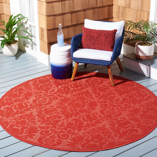 Safavieh Cy2714 Power Loomed 85.4% Polypropylene/10.4% Polyester/4.2% Latex Outdoor Rug CY2714-3777-5R