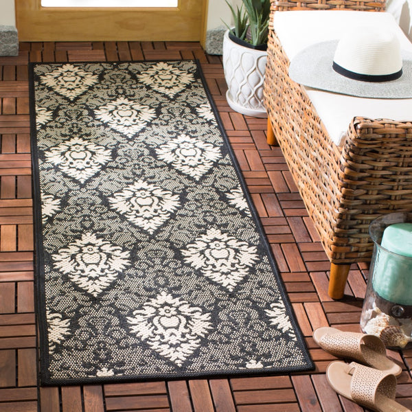 Safavieh Cy2714 Power Loomed 85.4% Polypropylene/10.4% Polyester/4.2% Latex Outdoor Rug CY2714-3908-5R