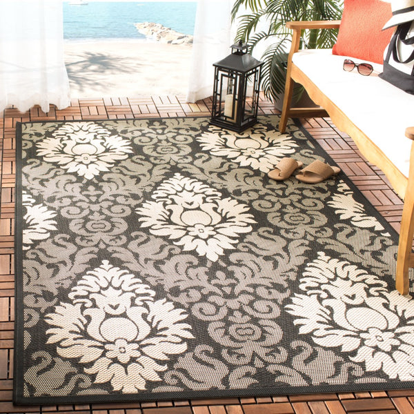Safavieh Cy2714 Power Loomed 85.4% Polypropylene/10.4% Polyester/4.2% Latex Outdoor Rug CY2714-3908-5R