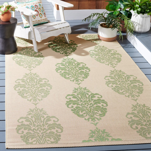Safavieh Cy2720 Power Loomed 85.4% Polypropylene/10.4% Polyester/4.2% Latex Outdoor Rug CY2720-1E01-27