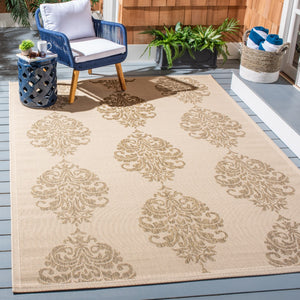 Safavieh Cy2720 Power Loomed 85.4% Polypropylene/10.4% Polyester/4.2% Latex Outdoor Rug CY2720-3001-4
