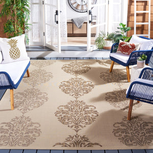Safavieh Cy2720 Power Loomed 85.4% Polypropylene/10.4% Polyester/4.2% Latex Outdoor Rug CY2720-3001-4